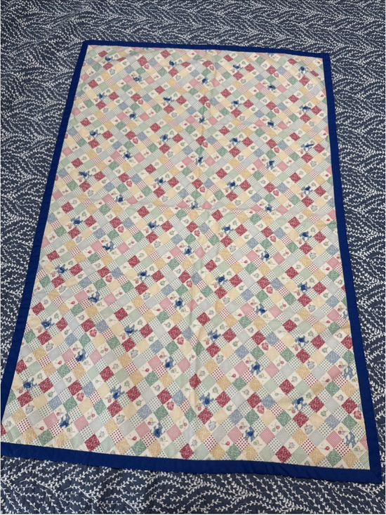 Handmade Other - VTG Handmade Baby Blanket Double Sided